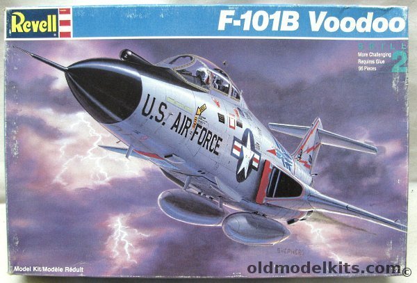 Revell 1/72 F-101B Voodoo - With Three Sets Of Aftermarket Decals From Almark and Microscale, 4456 plastic model kit